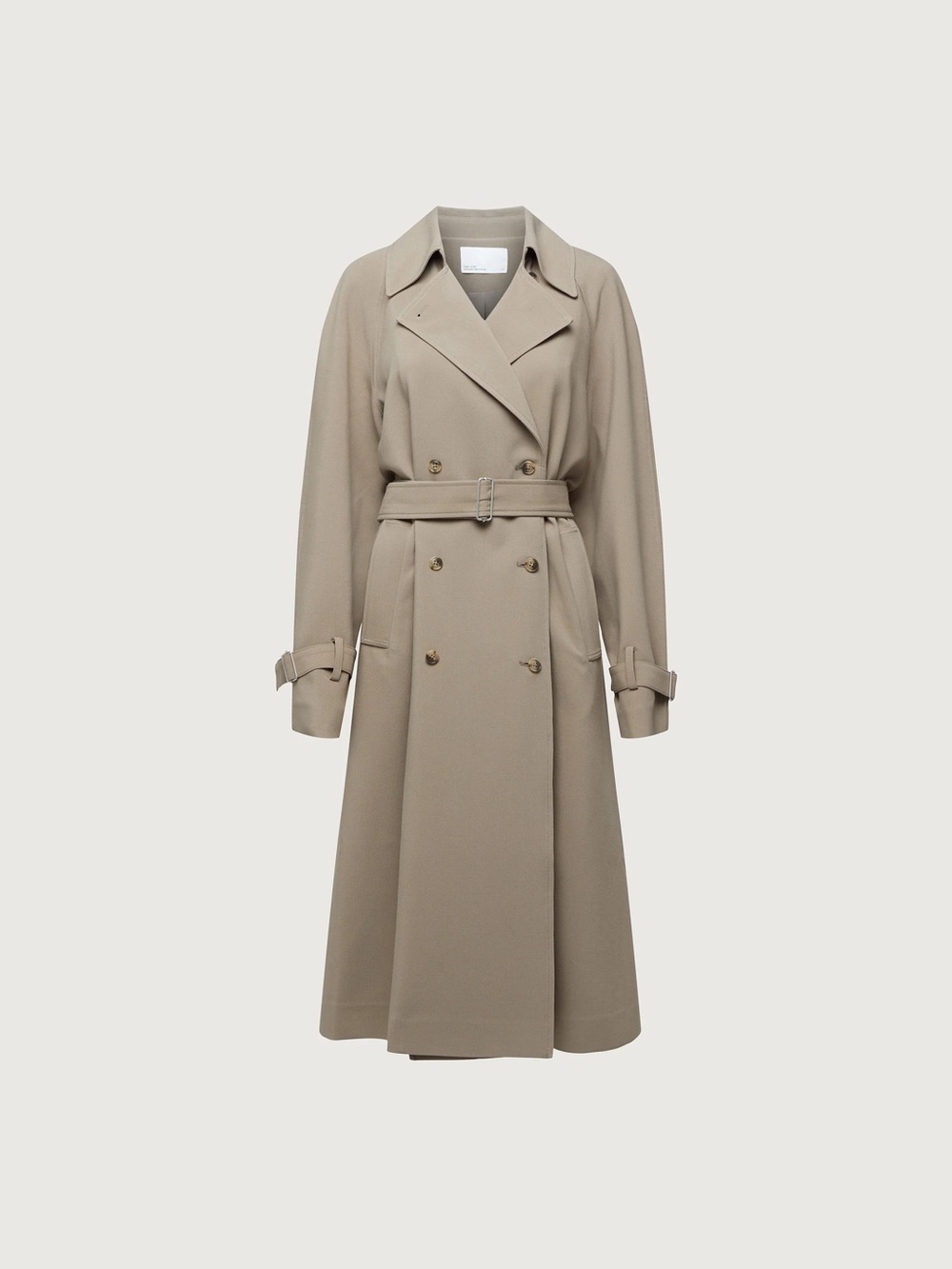 OAK + FORT Oversized Trench Coat in Brindle